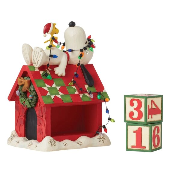 Enesco Jim Shore Peanuts Snoopy's Countdown Calendar - Picture 2 of 6